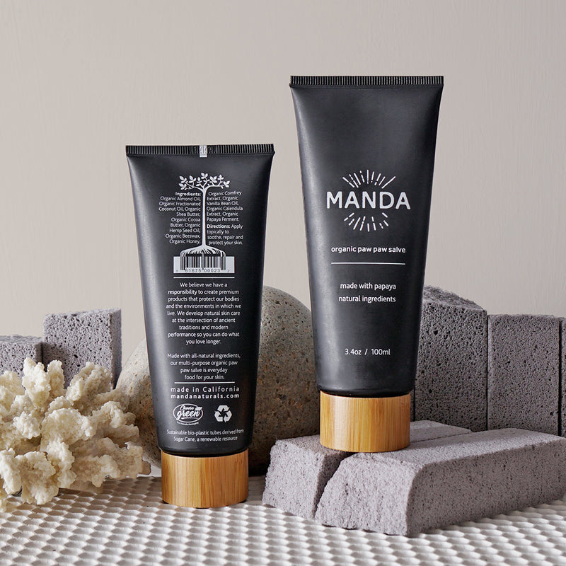 MANDA Organic Paw Paw Salve Front Back